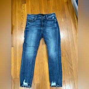 Buckle Black ankle skinny jeans